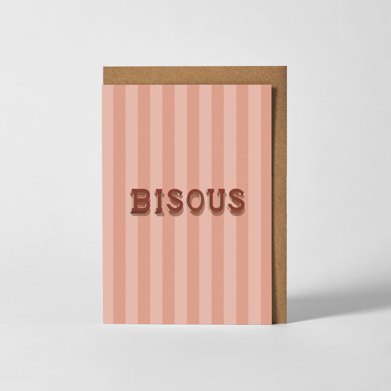 Bisous Kissed Card