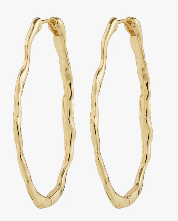 TIMBER hoop earrings gold-plated