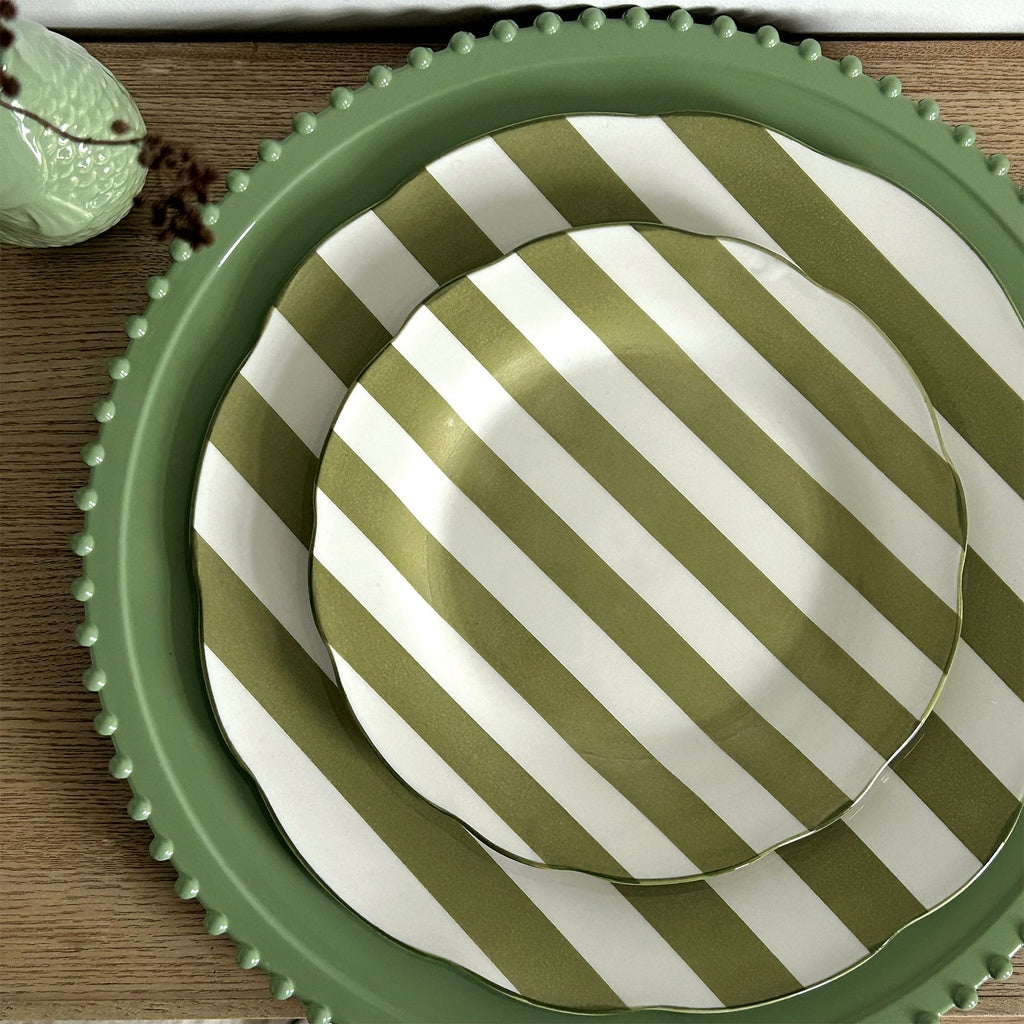 Trattoria Dinner Plate / Green