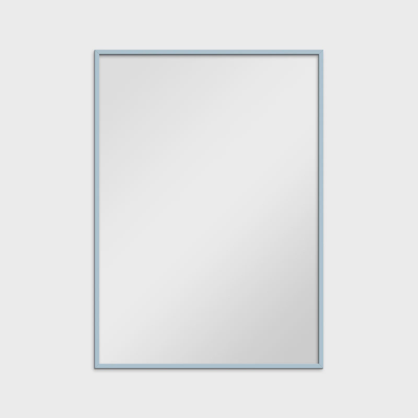 Rectangular Mirror - Sky Blue Wood