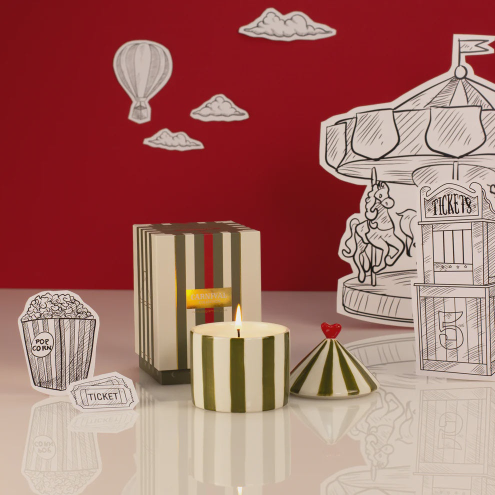 Carnival Olive Candle / Tomato Leaf