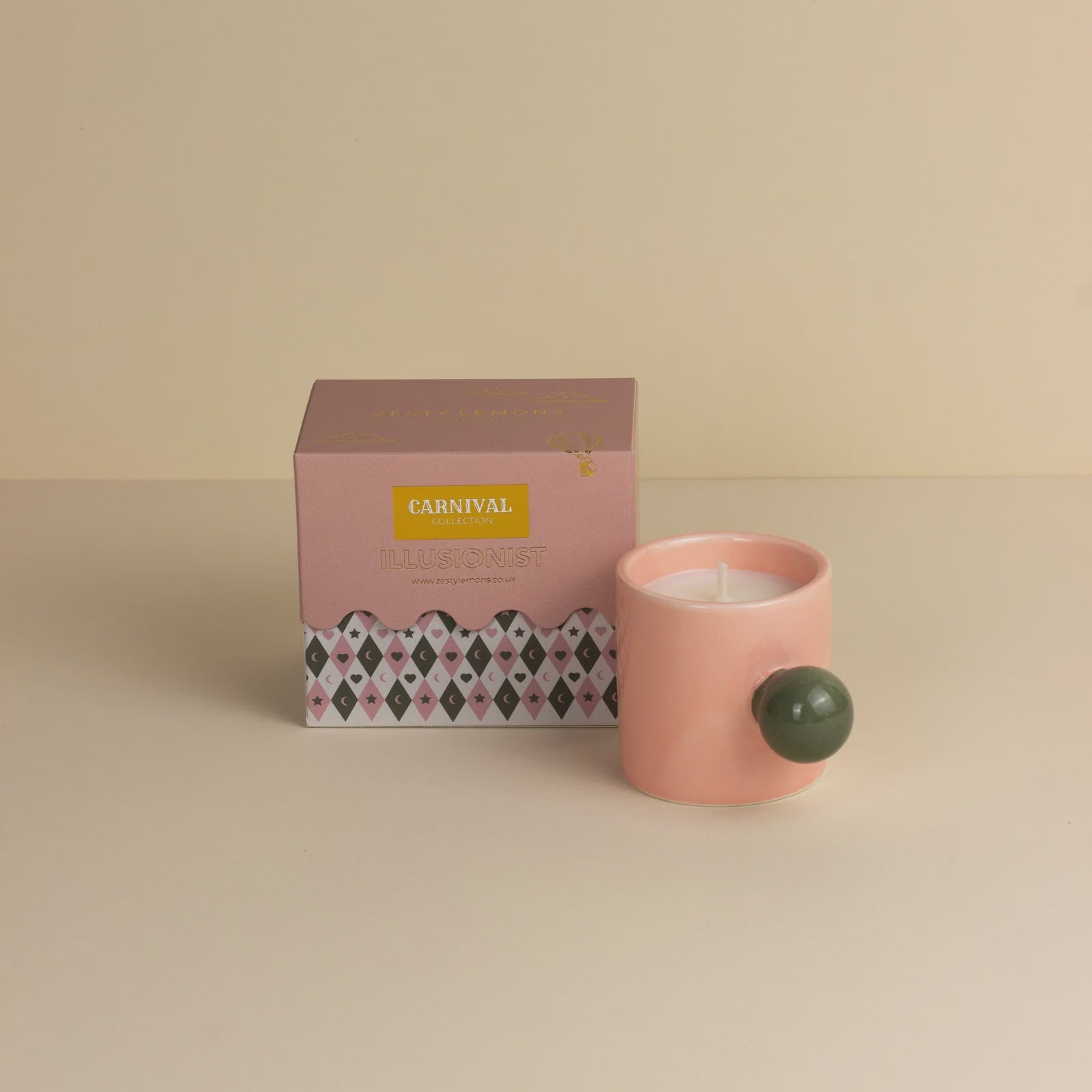 Carnival Carousel Candle / Pink Illusionist