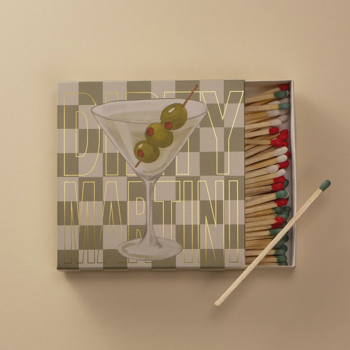 Luxury Square Dirty Martini Matches