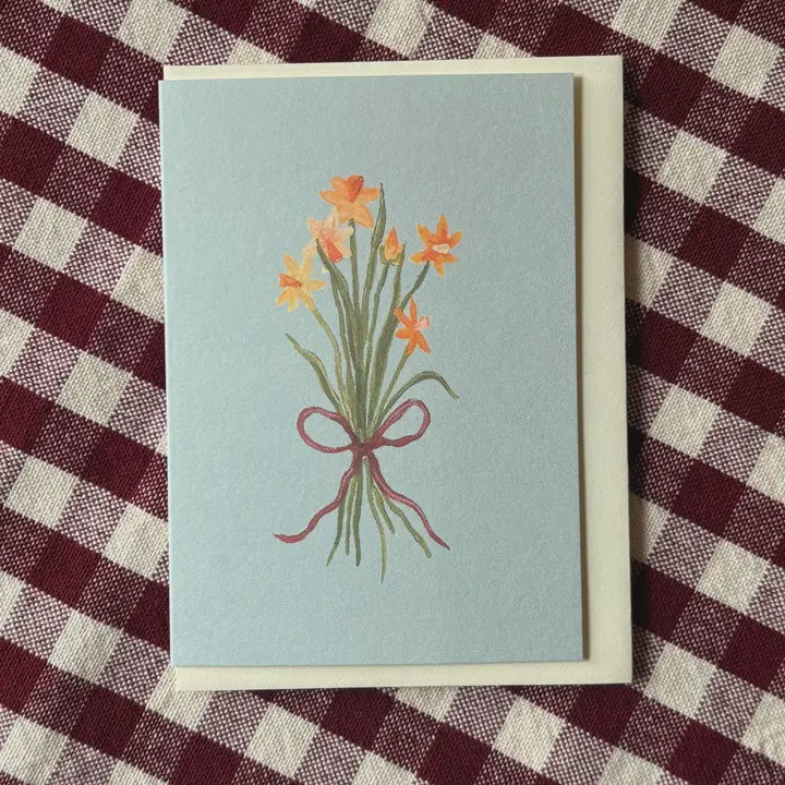Spring Narcissus Bunch Mini Card A7