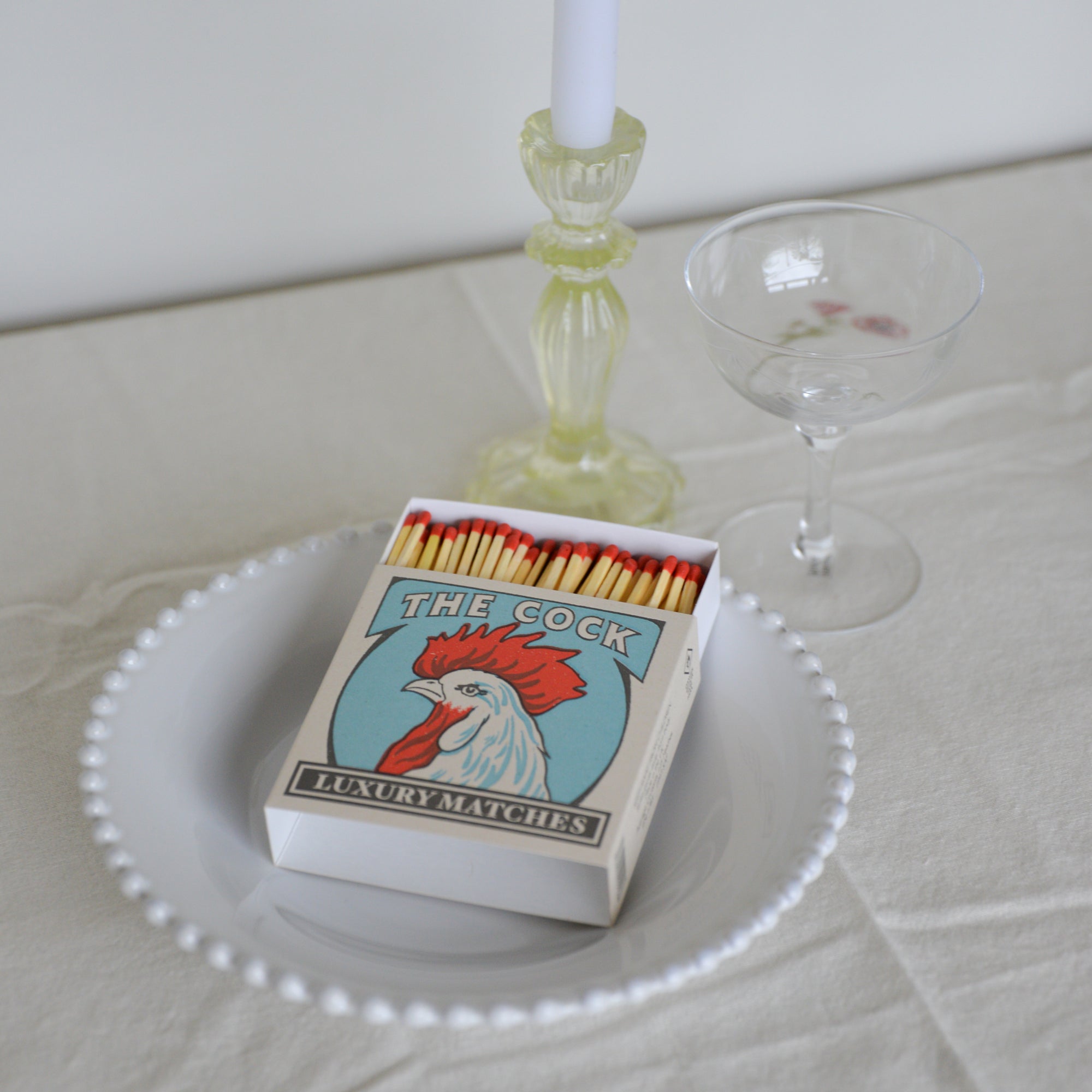 Square Match Box / The Cock