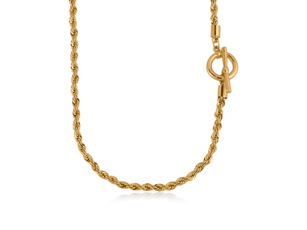 Hattie Rope Chain Necklace / Gold