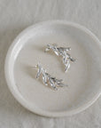 Flora Dangle Silver Statement Earring