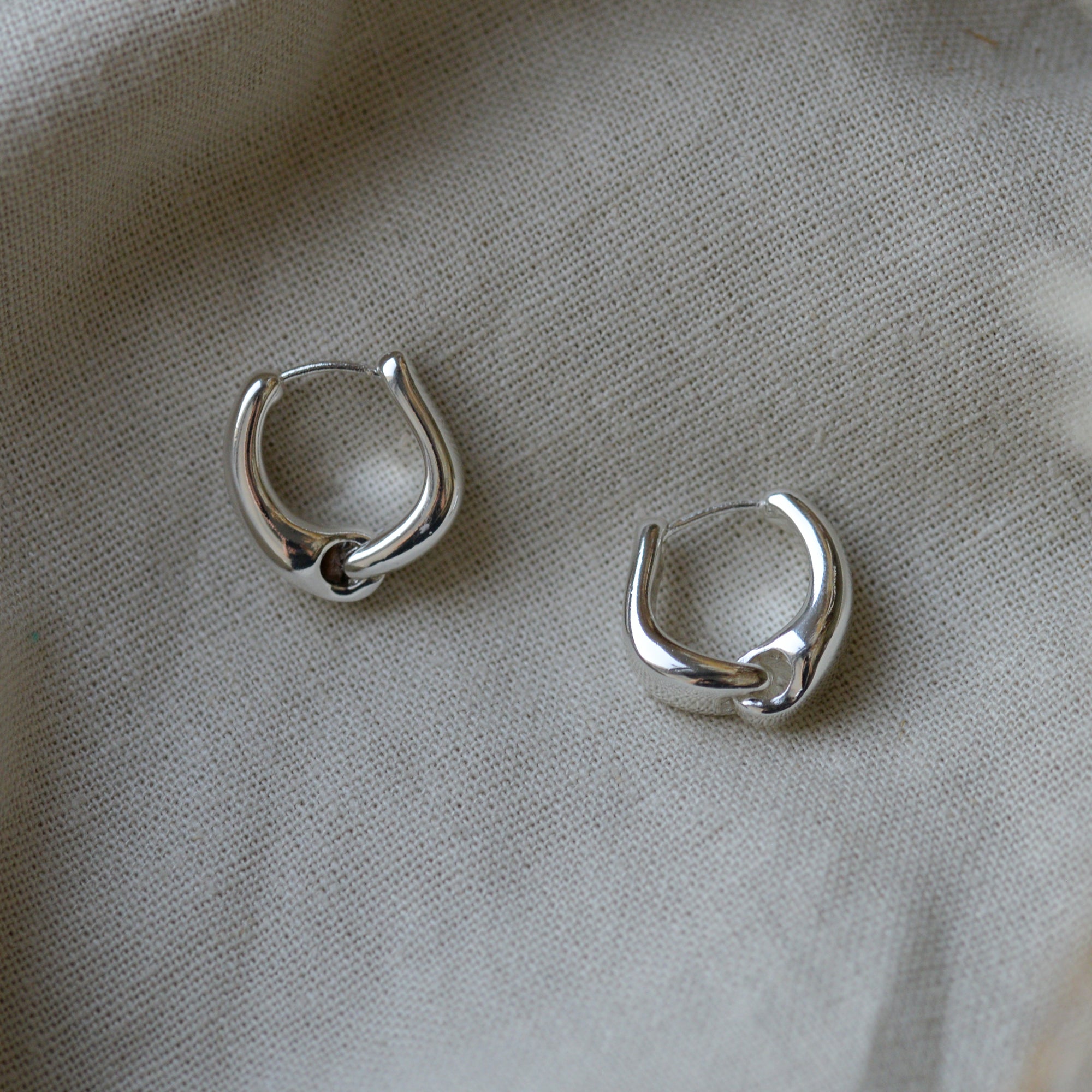 Honorine Organic Shape Knotted Earrings