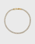 Crystal Tennis Bracelet / 18K Gold Plated
