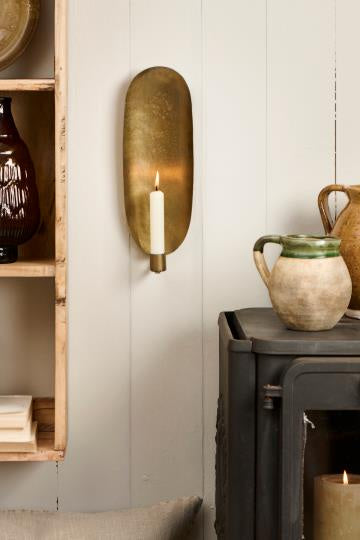 Brass Wall Mounted Candle Holder