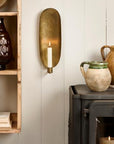 Brass Wall Mounted Candle Holder