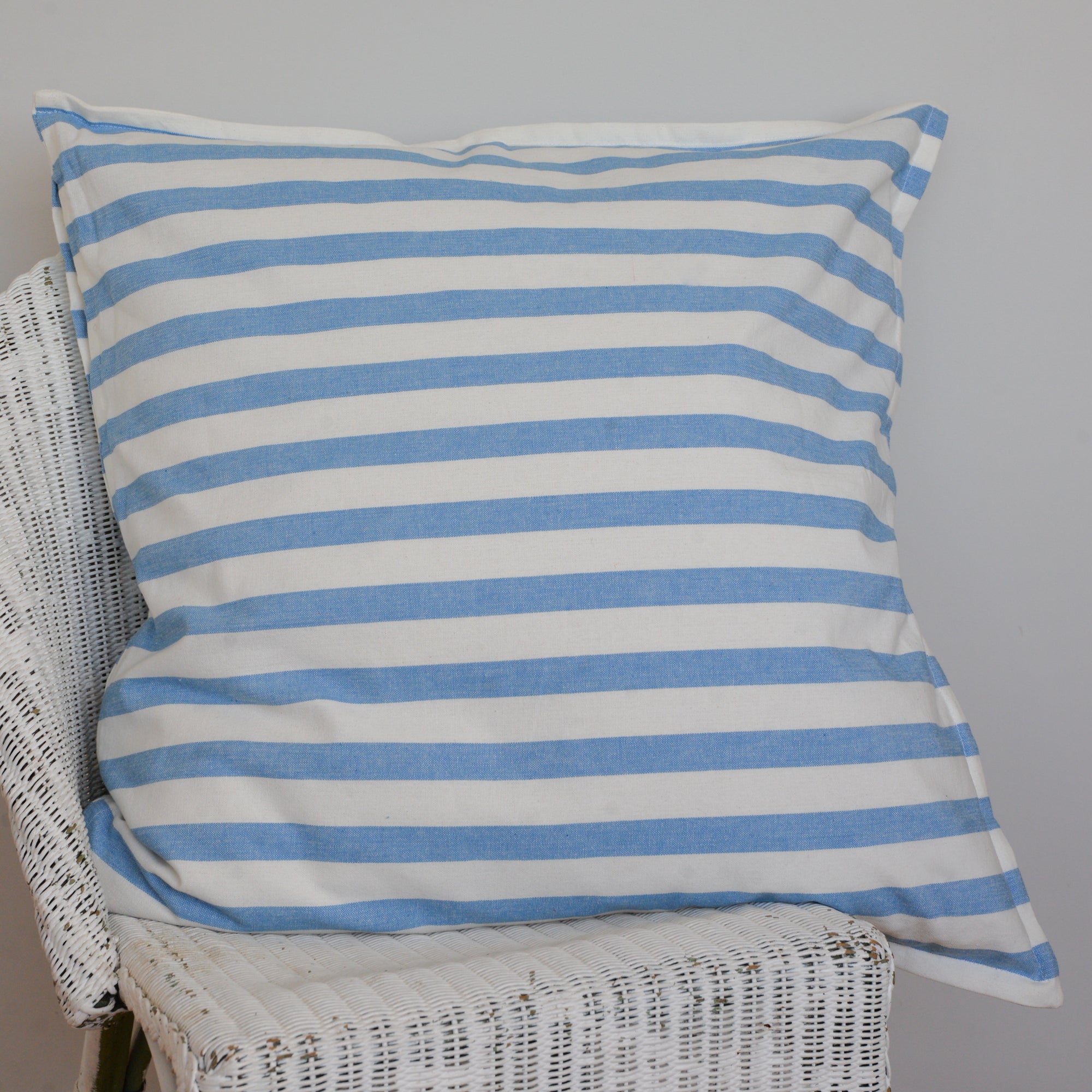Blue Striped Cushion Large 60 x 60 cm / Rimini Ocean