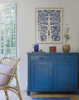 Paper Cut Tree Poster Indigo