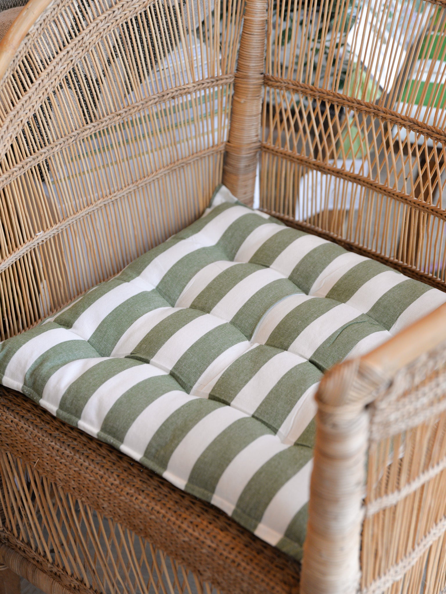 Roma Seat Cushion - Basil