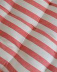 Striped Red Seat Cushion / Rimini Coral