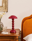 Rechargeable Bobbin LED Lamp / Cherry Red