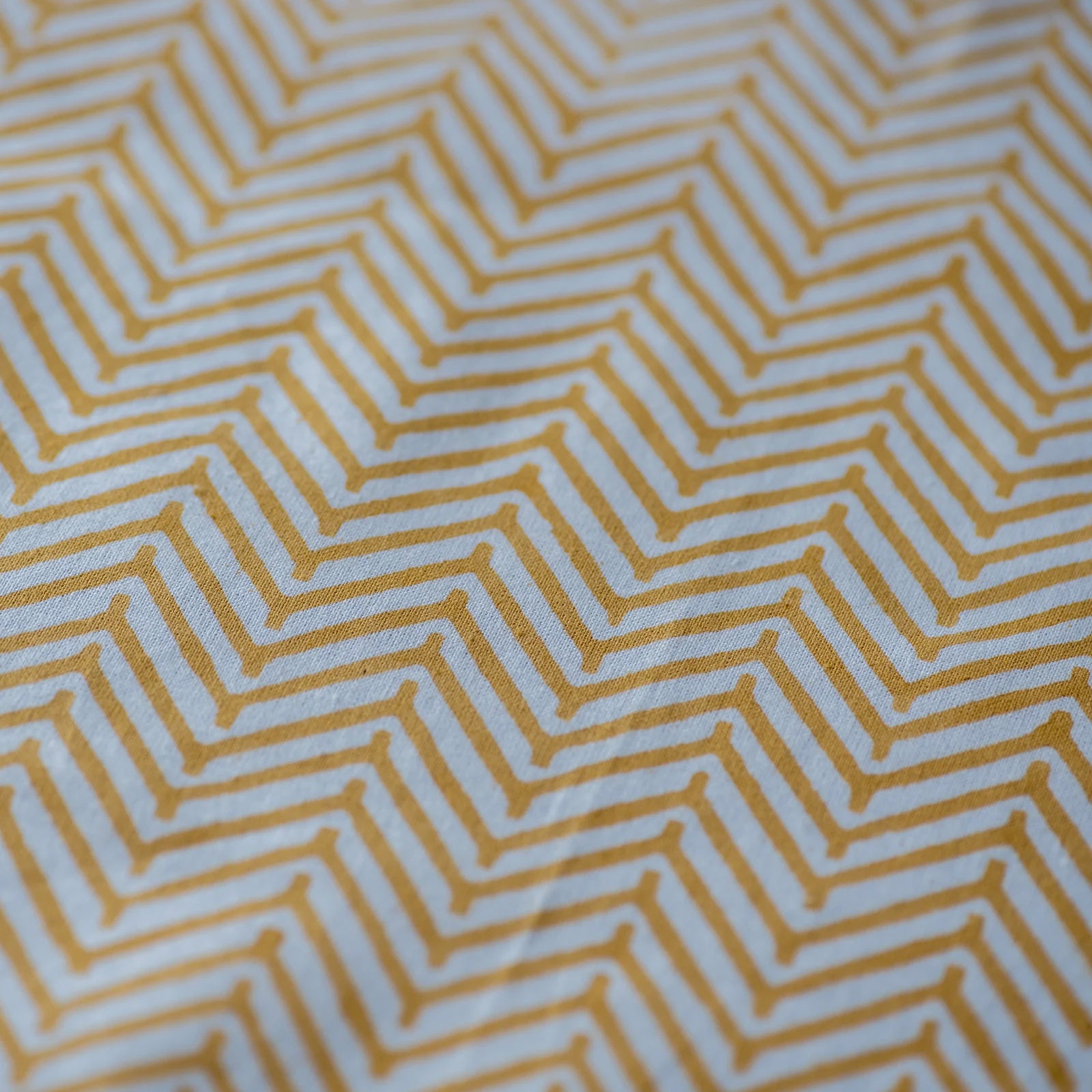 Chevron Print Cotton Napkin / Apricot