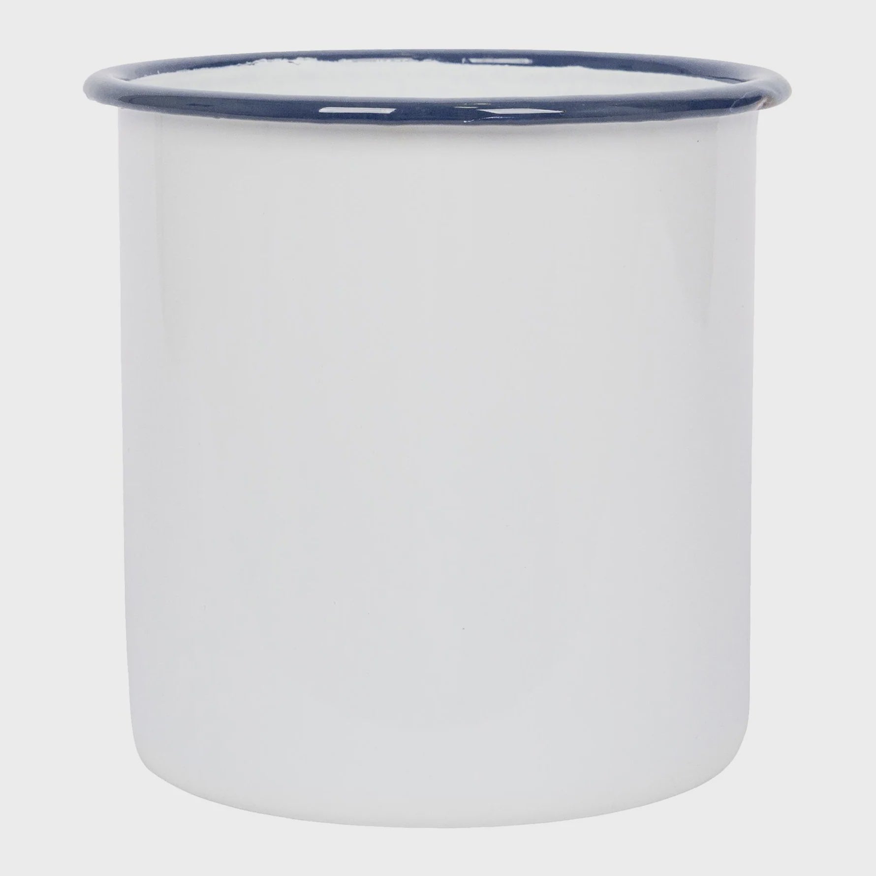 White Enamel Utensil Pot