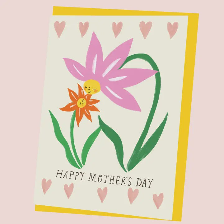 Flower Faces Mothers Day Card