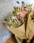 Dried Flowers - Field Bouquet - Pink Elegance