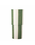 Floki Wide Stripe Vase / Green