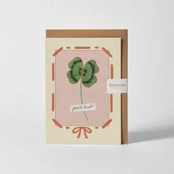 Good Luck Clover Card
