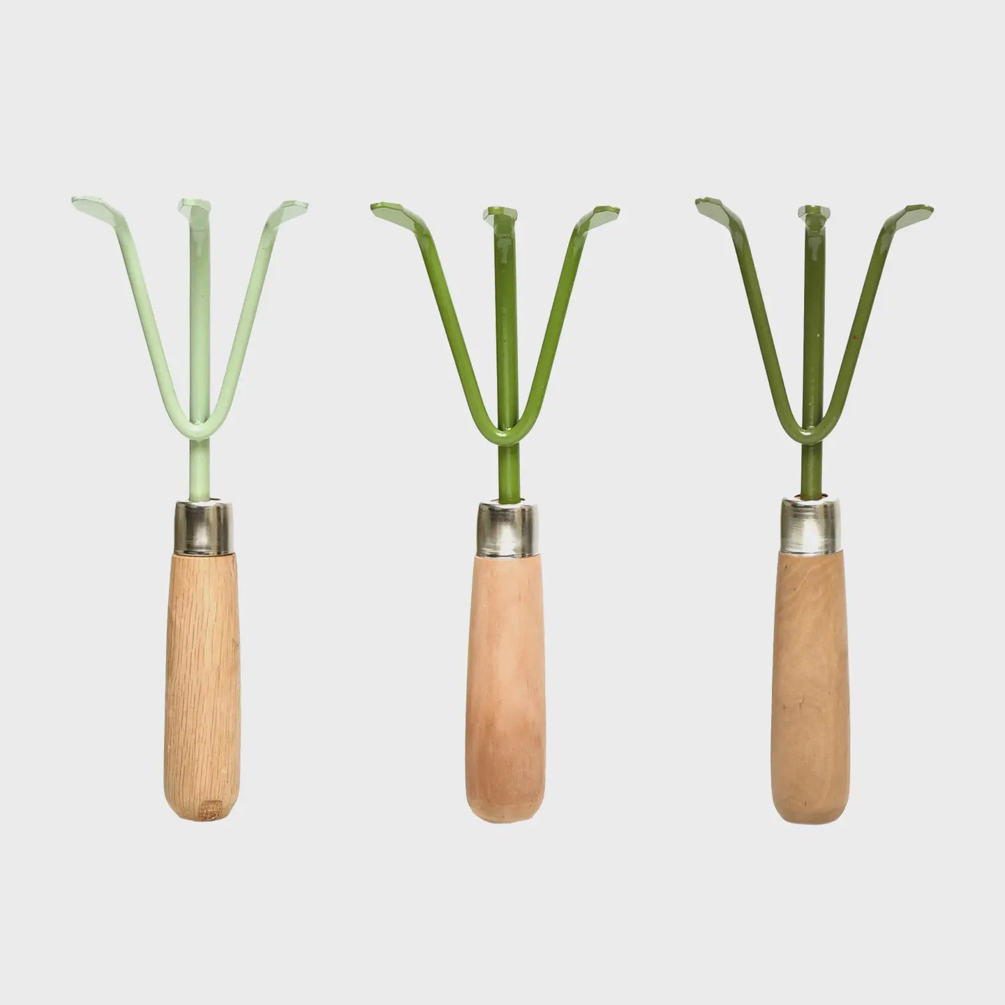 Green Metal Gardening Hand Rake