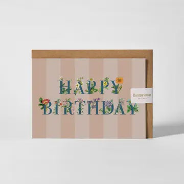 Happy Birthday Wildflower Card