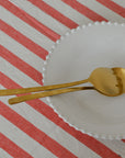 Stainless Steel Salad Servers / Golden