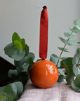 Orange Colour Block Bauble