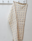 Blue Flowers Tea Towel