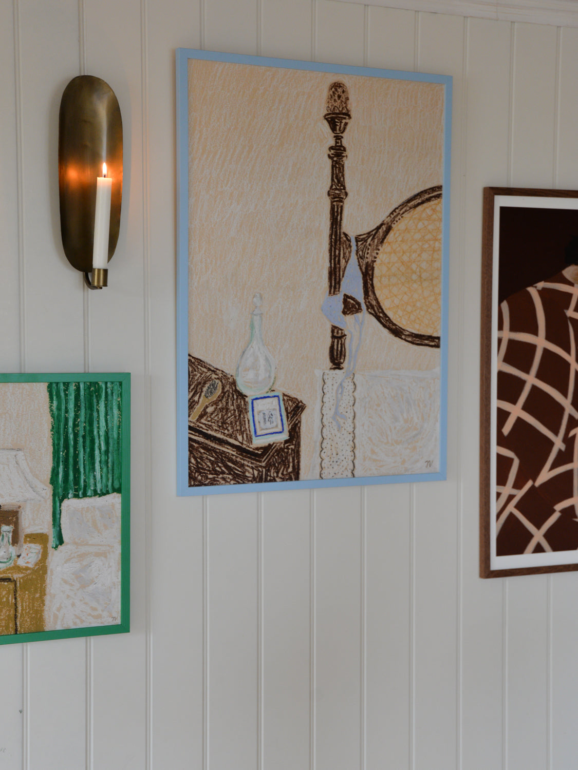Brass Wall Mounted Candle Holder