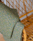 Dark Green Floral Quilt