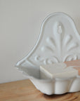 Enamel Wall Mounted  Soap Holder / White