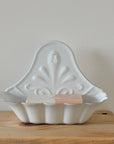 Enamel Wall Mounted  Soap Holder / White