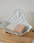 Enamel Wall Mounted  Soap Holder / White