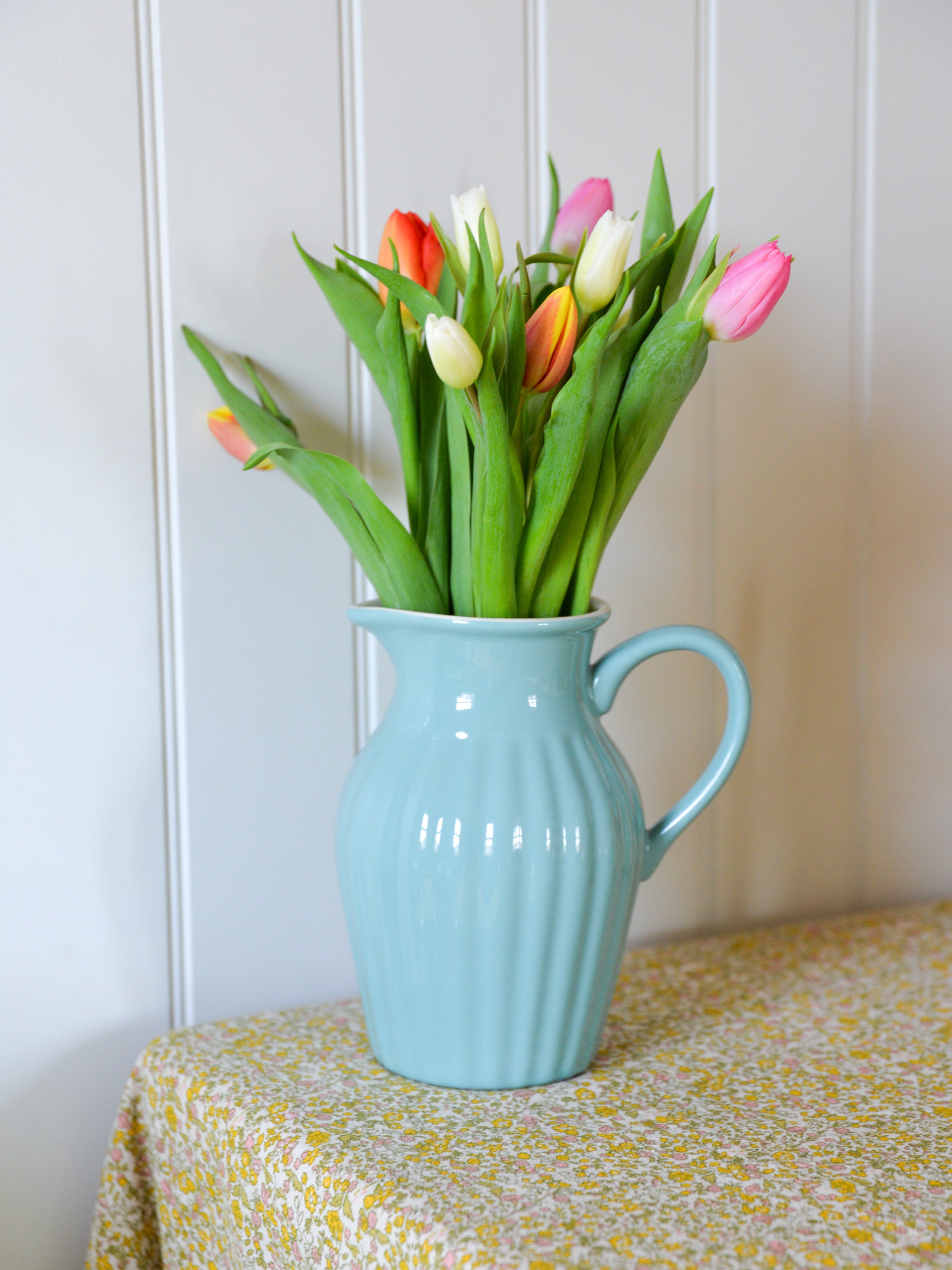 Stoneware Jug / Green Tree