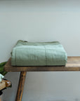 Vintage Quilt in Olive / 130 x 180