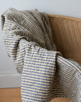Dark Blue Stems Patterned Quilt
