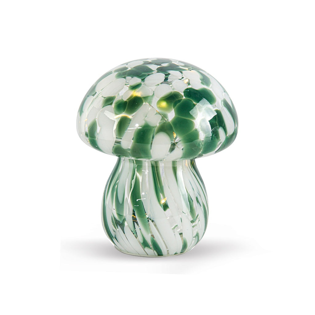 Mushroom Portable LED Lamp / Green &amp; White