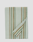 Striped Kitchen Towel / Green and Brown