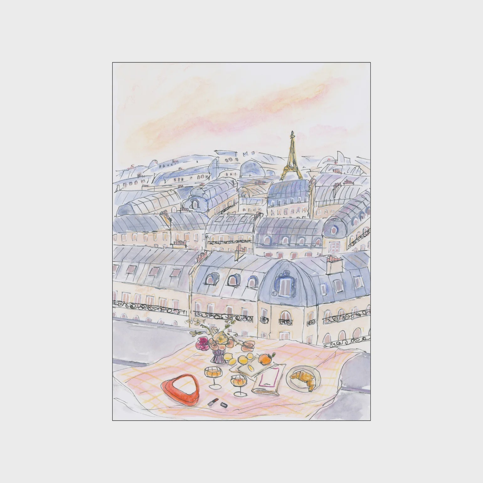 Parisian Rooftop Picnic