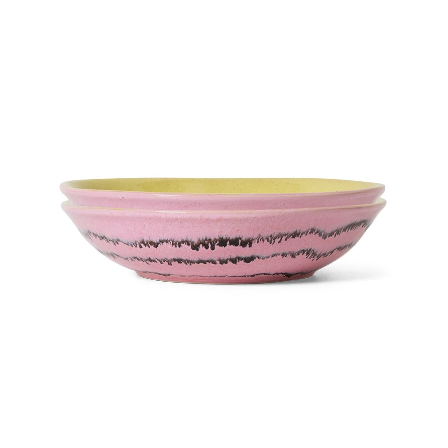 HKliving 70s Ceramic Curry Bowls / Bubble