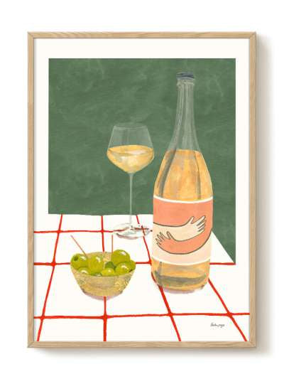 Wine Hug by Laura Page