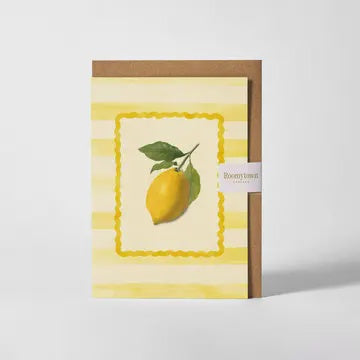 Lemon Stripe Card