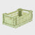 Mini Folding Crate / Lime Cream