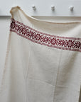 Embroidered Tea Towel / Red