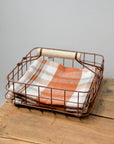 Iron Napkin Basket / Rust