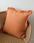 Ruffle Cushion / Rust