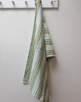 Striped Kitchen Towel / Green and Brown